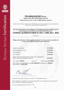 haccp pharmahemp certificate